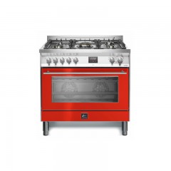 LOFRA P R G96 W MFT/AEO VENEZIA ΚΟΥΖΙΝΑ 90CM ΠΛΑΤΟΣ ΜΕ ΕΣΤΙΕΣ ΑΕΡΙΟΥ ΚΑΙ ΗΛΕΚΤΡΙΚΟ ΦΟΥΡΝΟ 95ΛΤ ΧΡΩΜΑ ΚΟΚΚΙΝΟ